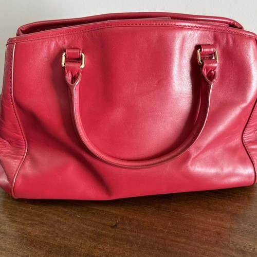 Coach Leather Quilted Madison Carryall Satchel Handbag F36679 Classic Red - Picture 3 of 4