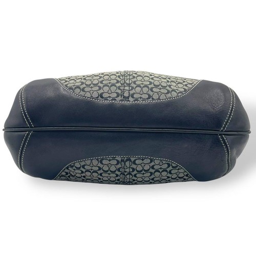 Bolso de hombro vintage Coach 6617 Signature Ergo Hobo de lona negra - Imagen 7 de 12