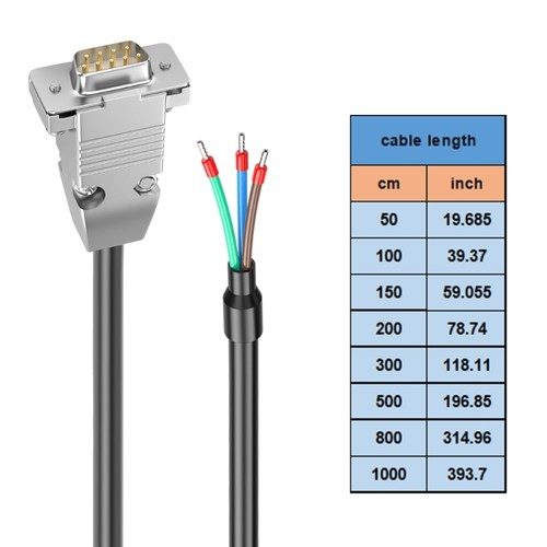Fast Speed DB9port Serial Cable Metal Housing Communication Line Plastic Metal - Photo 7/39