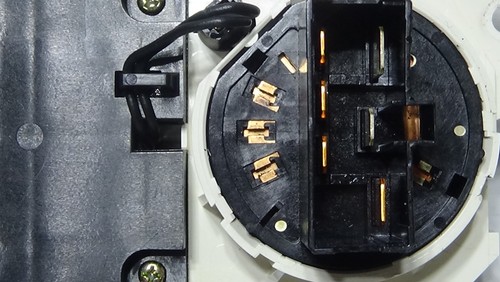 1998-2000 Honda Accord AC Heater Climate Control Switch Black and White - Picture 5 of 7