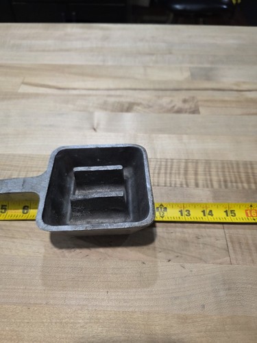 Vtg Home Crafting Block Style Dive Weight Mold Aluminum Lead Casting USED - Picture 3 of 23