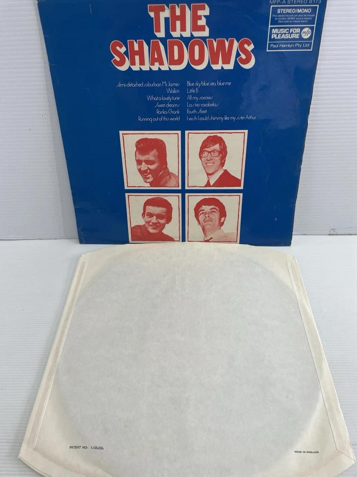 The Shadows Vinyl LP record Original Release Album With Hank Marvin 1960s Guitar - Image 2 of 4
