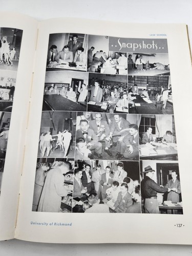 1950 University of Richmond & Law School Yearbook - Richmond, Virginia Webb 1950 - Picture 13 of 24