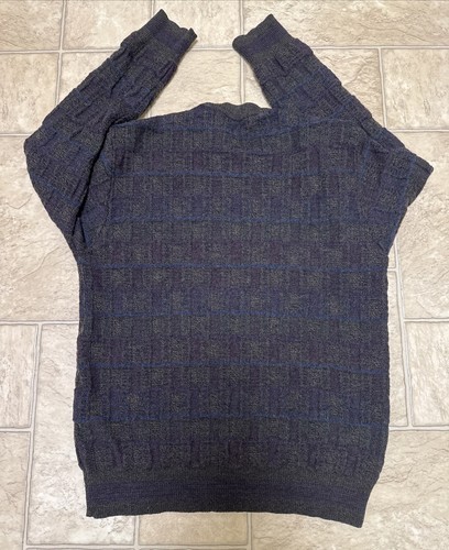 Suéter Pullover Vintage Segreto 100% Lana Para Mujer Grande Estampado Talla Mediana - Imagen 10 de 12