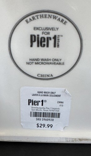 Pier 1 White Canister Jars with Wooden Lids Earthenware Set of 3 Elegant Vintage - Picture 13 of 15