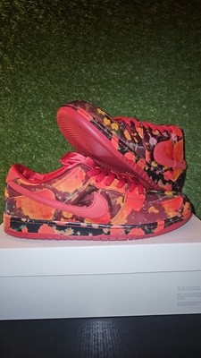 Nike SB Dunk Low Wizard of oz Poppy Field Men's Sneakers Size 12