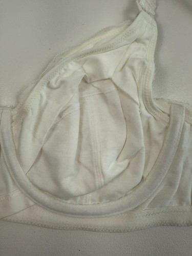 Cake Lingerie Balcony Style Flexible Wire Embroidery Nursing Bra White 38D NWT - Picture 12 of 18