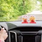  2 Stück solarbetriebene Glückskatze mit winkendem Arm,