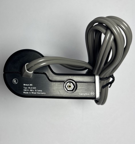 Vintage Braun Tragbarer Haartrockner HLD231 West Germany Reise Schwarz Getestet - Bild 4 von 6