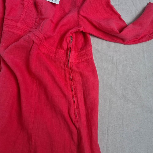 Nuevo con etiquetas Vestido Backstage by Oska Mujer 100% Lino Midi Línea A Talla M Playa Boho - Imagen 8 de 18