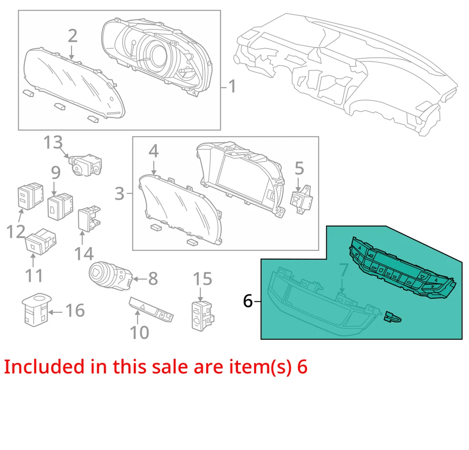 13 14 15 HONDA ACCORD Temperature AC Heater Climate Control - Image 2 of 3