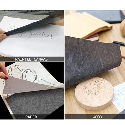 100 szt. Papier transferowy Papier śladowy Grafit Malarstwo Powlekane węglem (czarny) - Zdjęcie 4 z 12