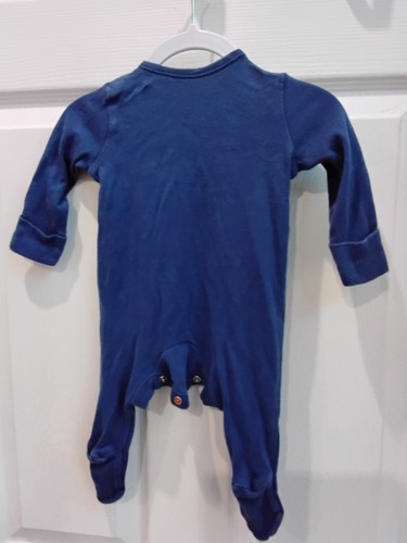 George Baby Boys Babygrow Aged 0-3mths Blue - Picture 2 of 2