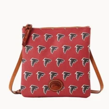 Dooney & Bourke Atlanta NFL Falcons North South Top Zip Crossbody
