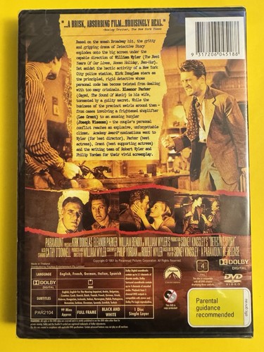DETECTIVE STORY-BRAND NEW! NOIR⭐️Douglas/Parker/Bendix🎬WILLIAM WYLER-DONT MISS! - Picture 2 of 10