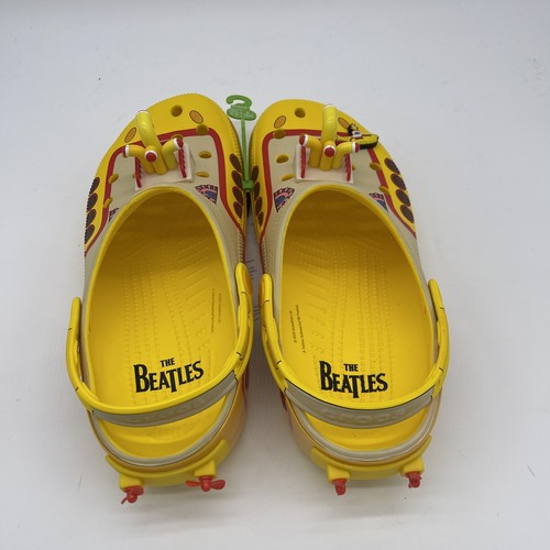 Zueco clásico submarino Crocs The Beatles X amarillo 210893-90H M9 / W11 - Imagen 9 de 11