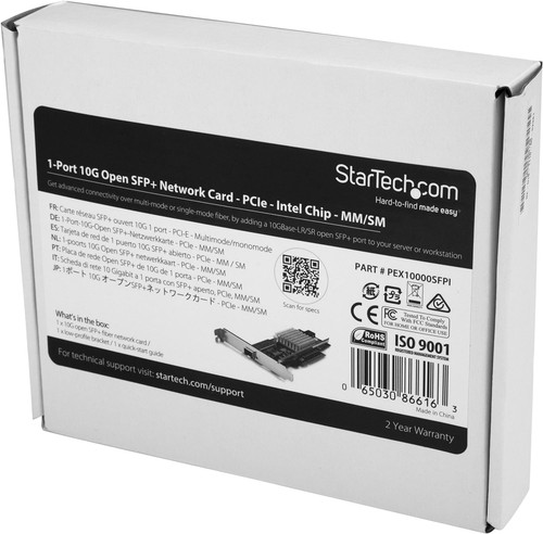 StarTech.com 10G Network Card - MM/SM - 1x Single 10G SPF+ slot - Intel 82599 Ch - Photo 5/5