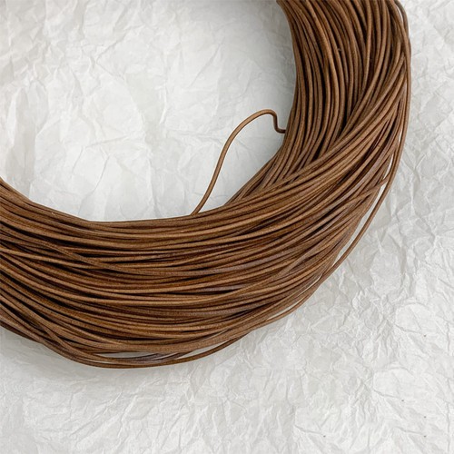 Tangas redondas de encaje con cordón de cuero genuino para joyería artesanal 0,8 mm/1 mm ~ 6 mm - Imagen 10 de 35