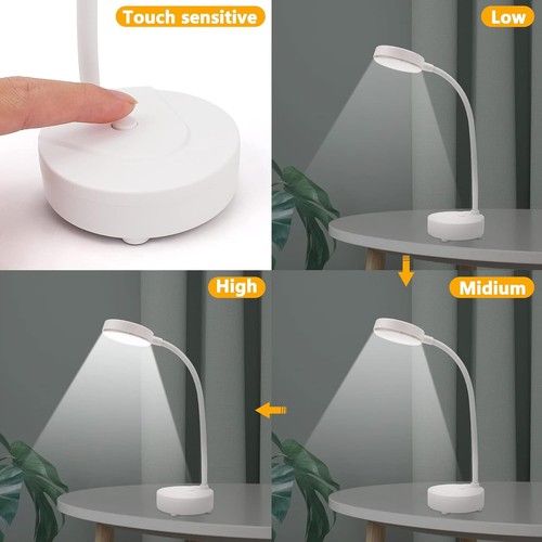 2 Pack LED Desk Lamps, Table Lamp, Night Stand Light for Home, 2 Pack, Modern - Picture 3 of 7