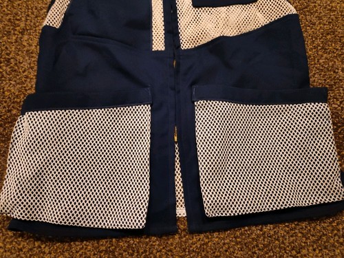 Vintage Men’s Shooter's Vest H C Jones HC Hunting Size 42 EUC USA Made Mesh - Picture 2 of 11