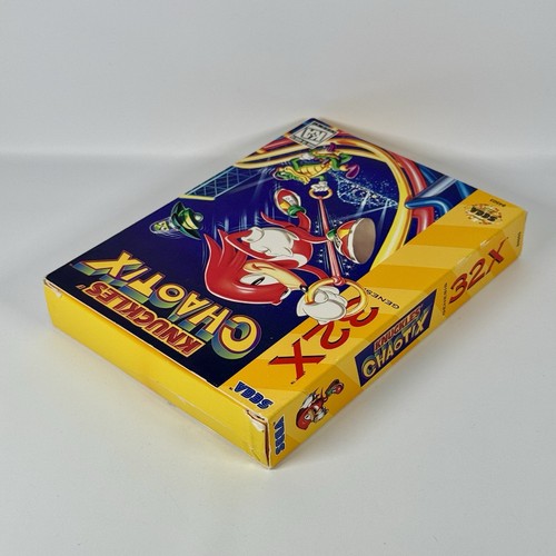 Knuckles' Chaotix (Sega Genesis 32X) Original Box & Cartridge w/ Manual CIB - Picture 4 of 20