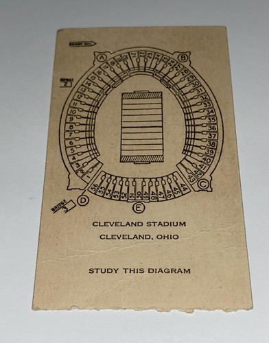 Navy vs Notre Dame College Football Ticket Stub Nov 3 1945 Stadium Lower Stand - Picture 5 of 5