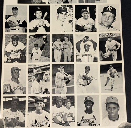 1982 Baseball Card News History of Cards * UNCUT SHEET * Mantle Williams Aaron - Picture 4 of 23