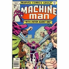 Machine Man #7 - 1978 series Marvel comics VF+ [s*