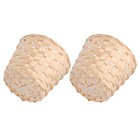 2 Pcs Rustic Basket Small Storage Baskets Desk Hand-woven for Organizing