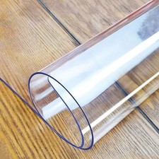 Clear Table Cover Protector 40 x 90 Inch, 2mm Thick Plastic Table Cover, Tabl...