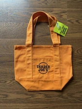NEW Viral Trader Joe’s Halloween Mini Canvas Tote Bag (Orange) - Limited Edition