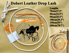 Carriage Driving Leather Whip Lash for Single Horse Pony Cob Pair Team
