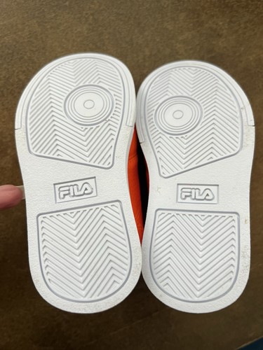 New Fila Infant/toddler Sz 6, Impress LL Low Sneakers Bright Orange - Picture 4 of 5