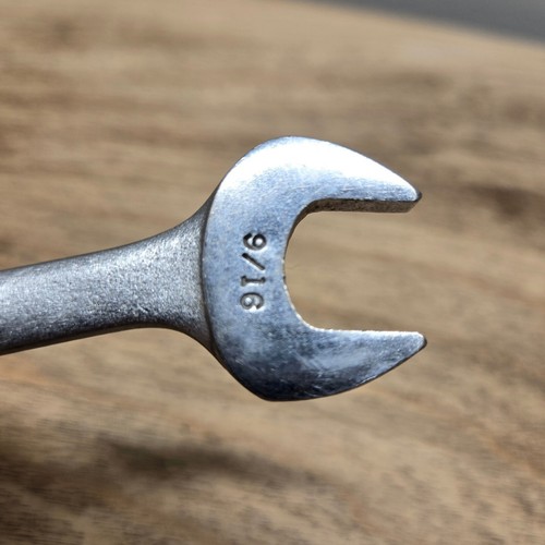 VTG Craftsman USA 1/2" X 9/16" SAE Double Open End Wrench =V= Series 6" Length - Picture 5 of 6