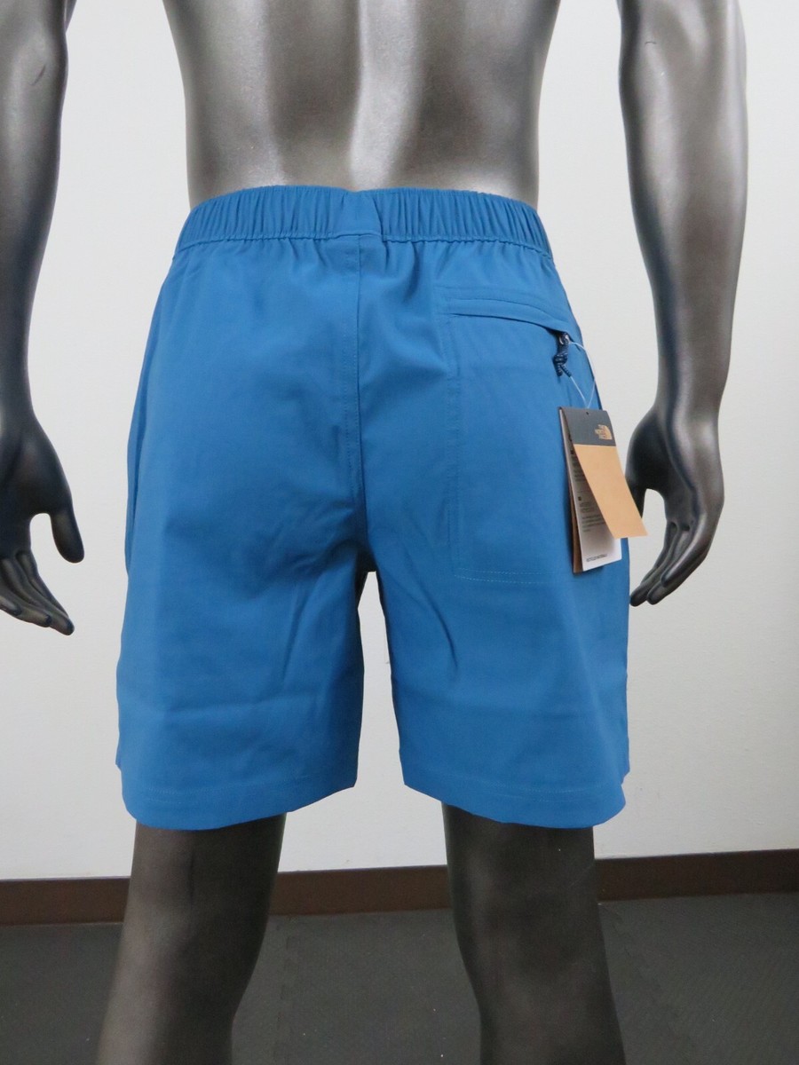 NWT Mens The North Face Class V Pull On Nylon Climbing Hiking Shorts Banff Blue