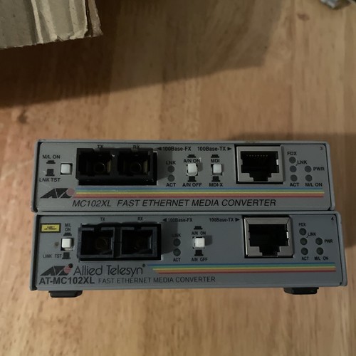 Convertisseur multimédia Allied Telesis AT-MC102XL rapide sans bloc d'alimentation - Photo 5/6