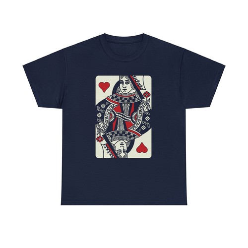 Queen of Hearts | Unisex | Algodón pesado | Camiseta | Corazón | Tarjeta de póquer | Amor - Imagen 29 de 37
