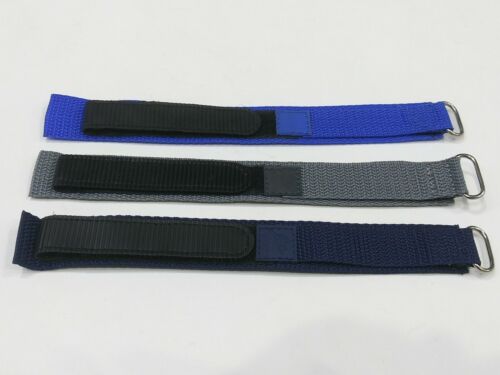 Nylon hook and loop fastener Sports wristband Replacement Strap Band 20mm - Picture 3 of 23