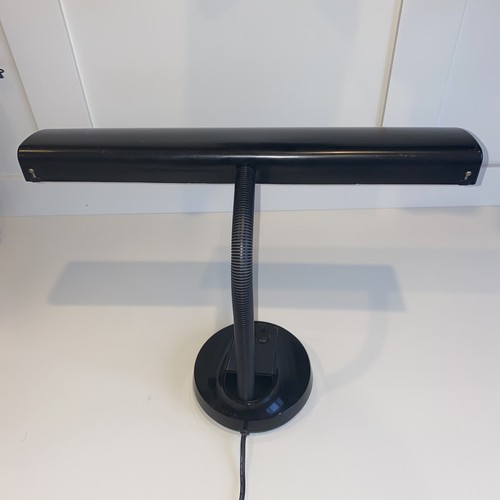 Vintage Gooseneck Desk Lamp Art Deco Florescent On/Off Buttons - Picture 9 of 12