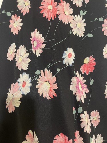 Y2K Ralph Lauren rosa Blumen Gänseblümchen Seide Midikleid 12 - Bild 9 von 10