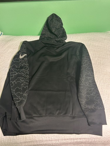 New Orleans Saints Black Gray Nike Hoodie Sweatshirt XL New With Tags Therma-Fit - Picture 9 of 9
