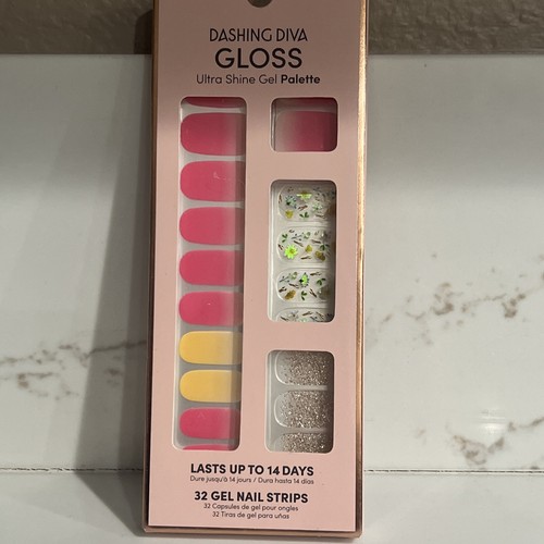 Tiras de uñas de gel Dashing Diva Gloss Ultra Shine - Ambición floral