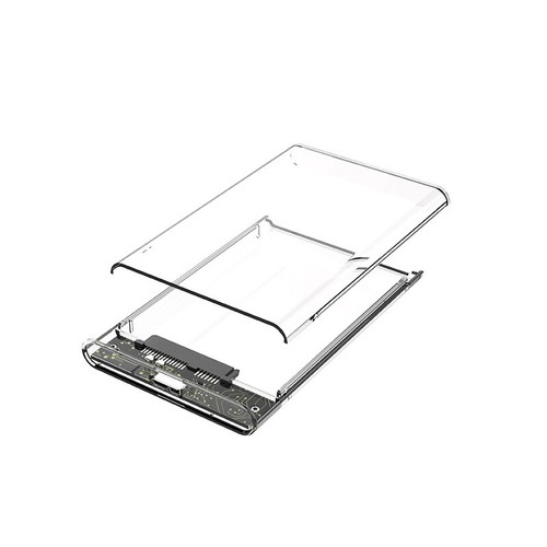 Transparent Box Hard Disk Box Drive Enclosures Docks External Hard Drive Case. - Picture 1 of 10