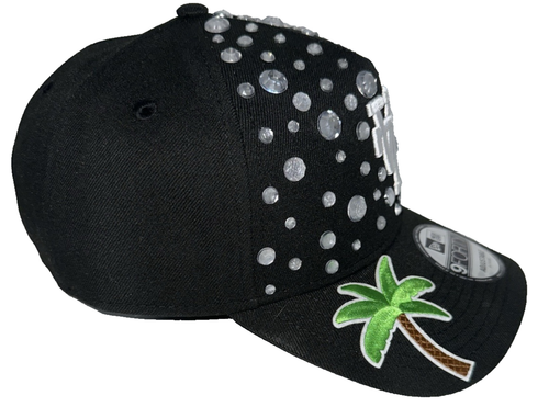 LA Dodgers MLB Custom BLING Streetwear Hat New Era 9FORTY Black Snapback - Picture 4 of 6