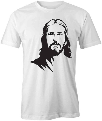 JESUS PORTRAIT TShirt Tee Short-Sleeved Cotton RELIGIOUS CLOTHING S1WSA103 - Picture 1 of 5