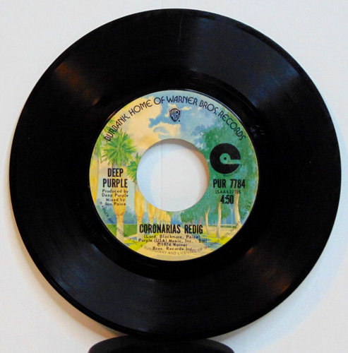 Deep Purple – Might Just Take Your Life 1974 Warner Bros. PUR 7784 7" 45 Single - Picture 2 of 3