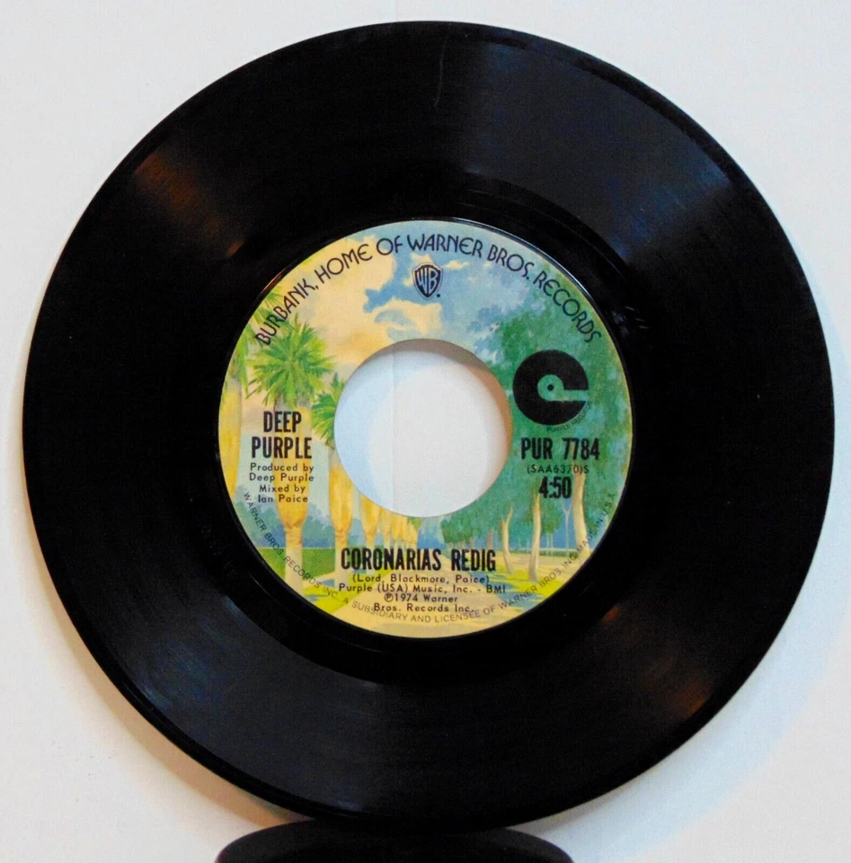 Deep Purple – Might Just Take Your Life 1974 Warner Bros. PUR 7784 7" 45 Single - Image 2 of 3