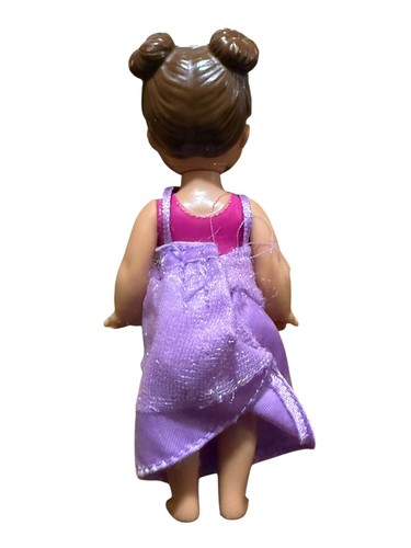 Vintage Mattel Little Girl Doll 4" 2015 Dark Multiracial Toy - Picture 2 of 3