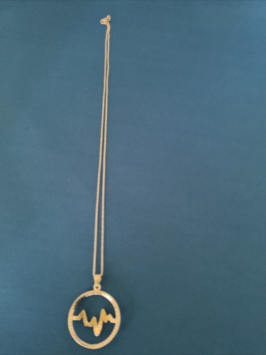 Heartbeat Necklace 1/4cttw Black Diamond 925 Silver chain 18" - Picture 5 of 11