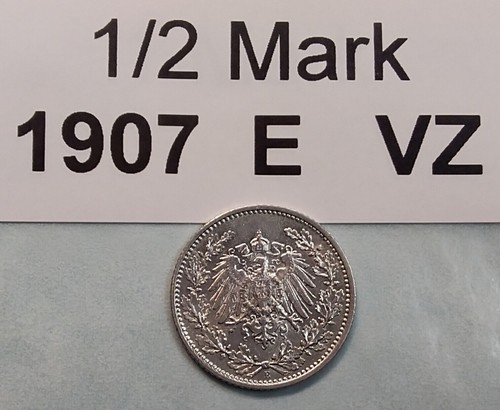 Kaiserreich 1/2 Mark 1905-1919, Jäger 16, 2,78g 900er Silber, AUSWAHL (S2-2 - Bild 57 von 257